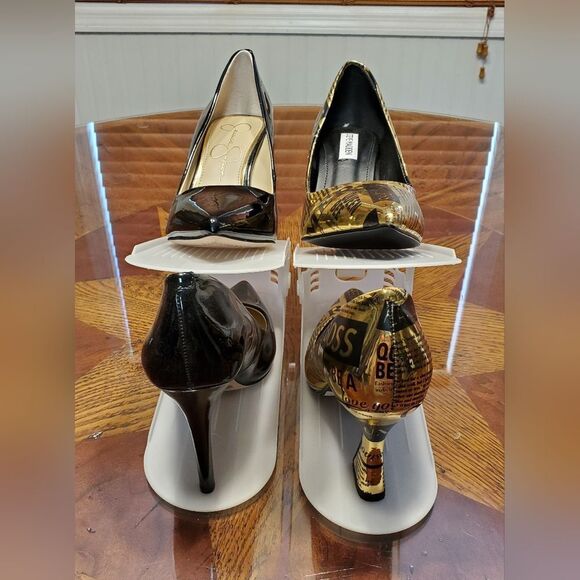 Shoe Space Saver Stacking Organizers in White 12 Pieces. - Picture 8 of 8